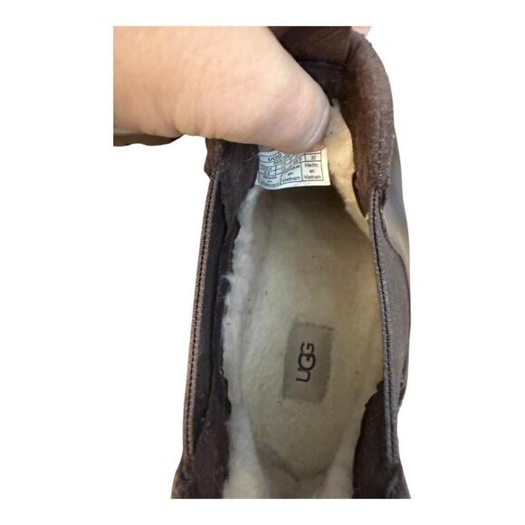 Ugg HIllmont Chelsea Boot Waterproof Brown Leather Men size 14 - Picture 7 of 7